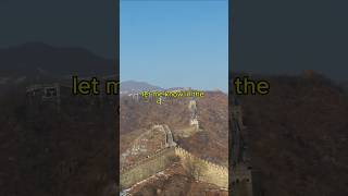 The Truth Behind the Great Wall of China: Visible from Space? 🏯🌍 #shorts