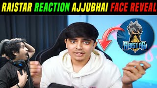 RAISTAR REACTION On AJJUBHAI FACE REVEAL 😱🔥 Raistar face reveal video | Total Gaming face reveal