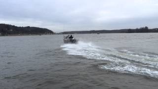 Ockelbo B18 Alu med Evinrude E-tec 90HO. Första provturen.