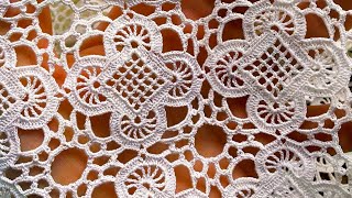 Crochet Lace 🧶 Tutorial Crochet Lace Pattern, How to Crochet Motif For Crochet Blanket