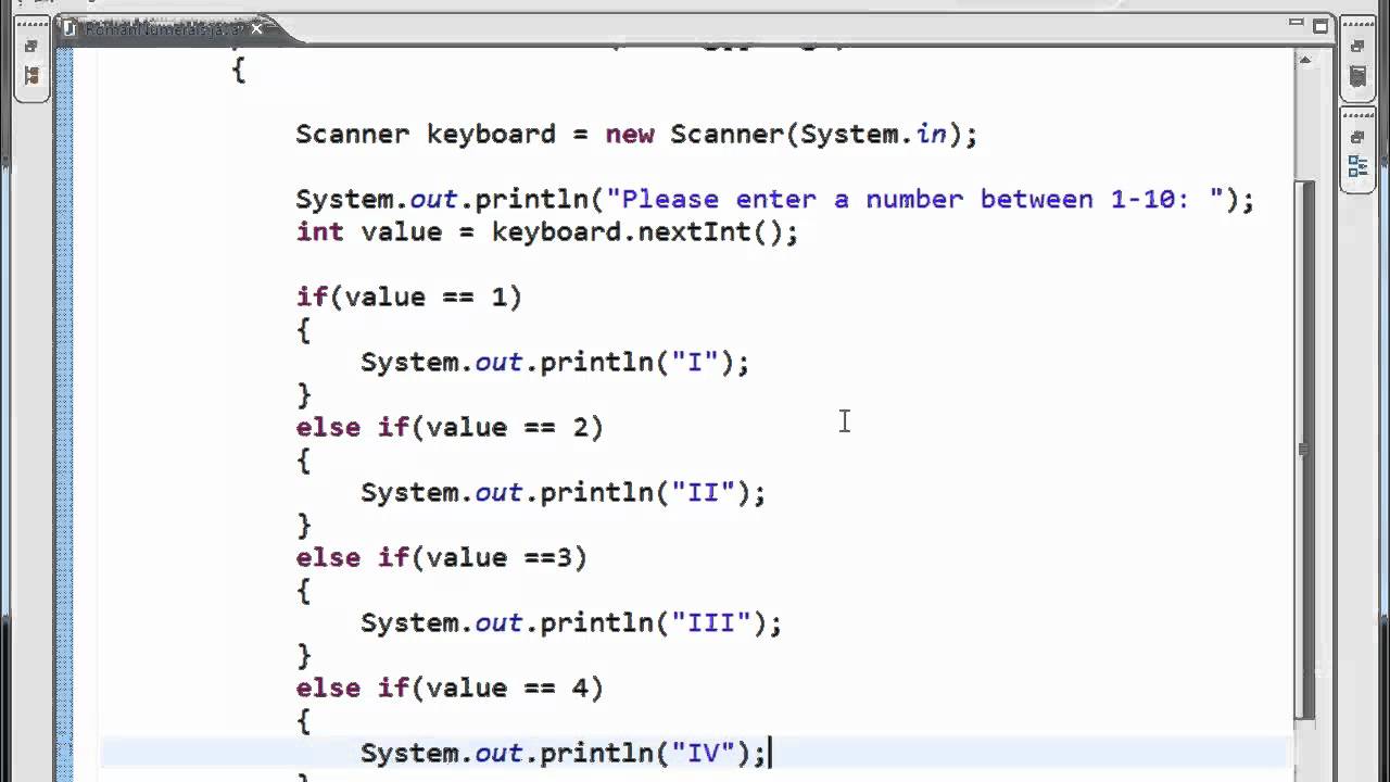 Java Tutorial - 10 - If-else-if Statement - YouTube