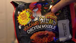 Volcano Chicken Noodles, spicy as fire noodles?