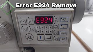 error E-924 remove juki DDL8700B-7