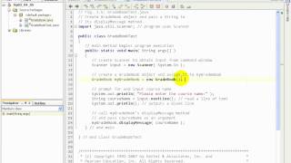 F1L2@3 GradeBook java class with a method and parameter