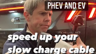 Speed up your slow charger (granny cable) on a PHEV and EV #ev #phev #charging