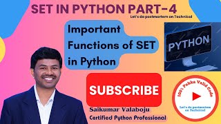 69. 🚀 Important Functions of Set in Python Part-2 | Python Set Methods Explained