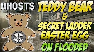 Cod Ghosts - "TEDDY BEAR & INVISIBLE LADDER LOCATION" on Flooded (Call of Duty Easter Eggs) | Chaos