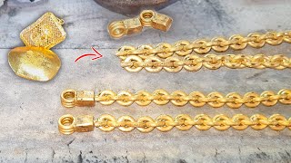 24k Solid gold chain | necklace gold making