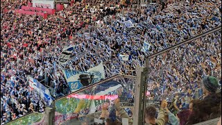 Mit Herz gegen Kommerz! 💙🤍 Euphorischer Support der Herthafans in Leipzig!