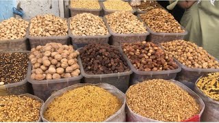 Dry fruit market  in Peshawar Pakistan | peanut market