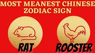 4 MOST MEANEST Chinese zodiac sign