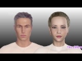 Male Face and Female Face