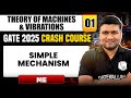 Theory of Machines & Vibrations 01 | Simple Mechanism (Part 01) | ME | GATE 2025 Crash Course