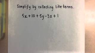Collecting Like Terms