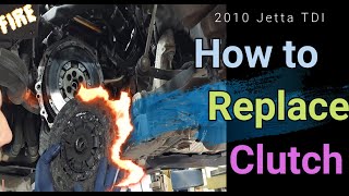 2010 Jetta TDI Clutch replacement | Clutch bleed | Dual mass Flywheel