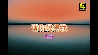 司南《请你记得我》| Qing Ni Ji De Wo | 動態歌詞lyrics 【长大以后 言不由衷 常常违心】