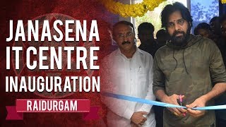 JanaSena Chief Pawan Kalyan Inaugurates JSP IT Centre | Raidurgam | Hyderabad