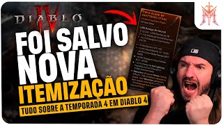 A nova ITEMIZAÇÃO de DIABLO 4 ficou INCRIVEL na TEMPORADA 4