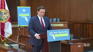 Gov. Ron DeSantis unveils phase 1 of plan to open Florida