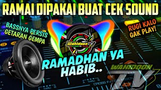 🔊 DJ RAMADHAN DIHATI SLOW BASS HOREG 2022 | Wahidoon TV