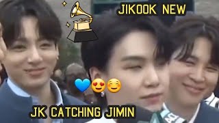 BTS Jungkook caught Jimin from falling at the grammys | 방탄소년단 2022