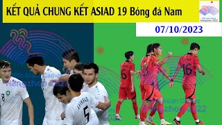 Kết quả trận chung kết và giải 3 Asiad 19 Hàng Châu 2023, U23 Hàn quốc giành HCV