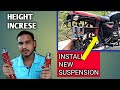 how to install Pulsar shocker in splender / bajaj boxer  | rear suspension adjustment boxer