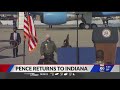 VP Pence returns to Indiana as other Hoosiers prepare to take on roles in Biden administration