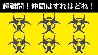 【IQテスト超難問】たった５％しか全問正解は不可能？観察能力を鍛える頭の脳トレ（間違い探し）