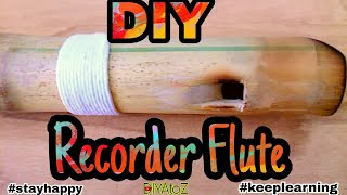 DIY How to Make Recorder Flute From Bamboo | Homemade Recorder Flute SEO Watch