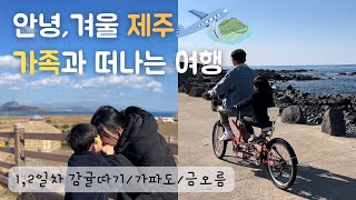 [ENG]Vl🍊g | 겨울에 만난 제주도 4박5일 가족여행 1탄✈️ (Feat.감귤따기, 가파도, 금오름)/Trip to Jeju island