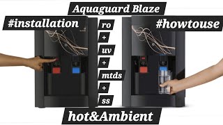 Aquaguard Blaze slim ro+uv+mtds water purifier||#installation #howtouse Eureka forbes water purifier