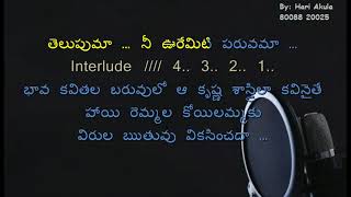 Andama Nee Peremiti Song Karaoke Full - By Hari Akula