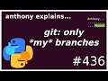 a git workflow for *only my branches* (intermediate) anthony explains #436