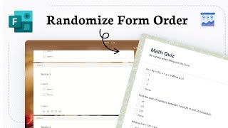 How to shuffle questions in Microsoft Forms