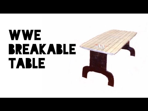How to make a WWE breakable table How to make a WWE breakable table