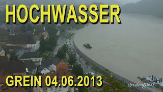 Hochwasser in Grein Stand 04.06.2013 10h-13h