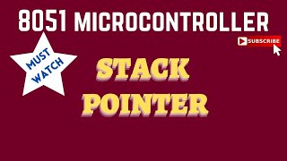 [Lec 10] Stack pointer in #8051 #microcontroller