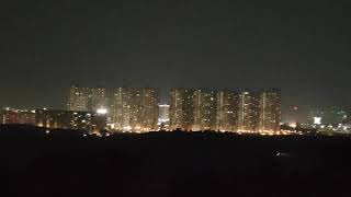 Hyderabad Gachibowli and financial district city night 🌃 view 🏙️🪟  Telangana