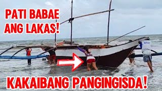 KAKAIBANG TECHNIQUE NG PANGINGISDA SA TABING DAGAT,KAILANGAN LANG NG PWERSA,UBUSAN NG LAKAS!