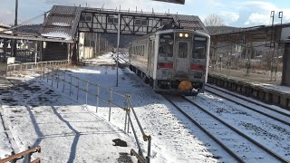 留辺蘂駅に到着する石北本線上り特別快速きたみキハ54形