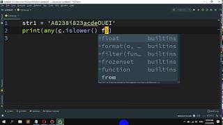How to Check if lowercase letters exist in a string in Python