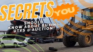 buying utv at auction secrets and fails