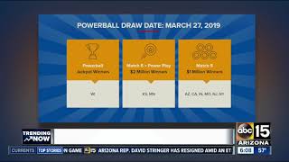 Arizona winners after Powerball drawing