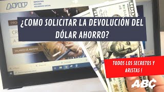 ¿CÓMO SOLICITAR LA DEVOLUCIÓN DEL DOLAR "AHORRO", "TARJETA", ETC? Todas las respuestas y aristas!