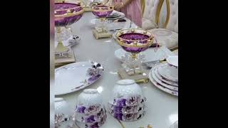 Beautiful Dinner set New Design crockery set #sharjacrockery #shorts