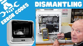 Compact Mini Dishwasher Demystified: Step-by-Step Dismantling \u0026 Error Codes Uncovered! 🛠️📚