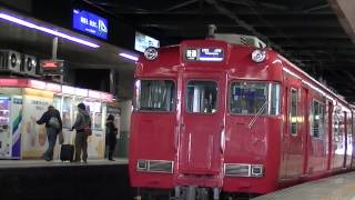 名鉄ピカピカの6000系(6006F)金山駅発車