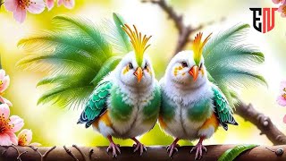 🌴Pretty Little Birds - Stress-relieving nature sounds - Healing and peaceful music Beautiful nature🦜