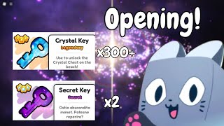 Opening 300+ Crystal keys and 2 Secret keys in Pets GO!